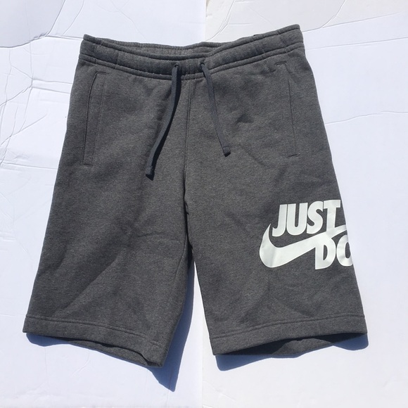 Dark Grey Nike Swoosh Mens Cotton Shorts Dark Grey Nike Swoosh Mens Cotton Shorts